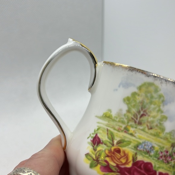 ROYAL ALBERT MUG 25th ANNIVERSARY A CELEBRATION OF THE OLD COUNTRY ROSES GARDEN - Picture 8 of 12